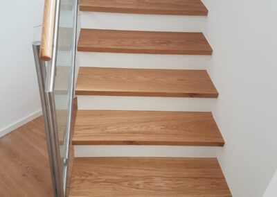 Parkett auf Treppe