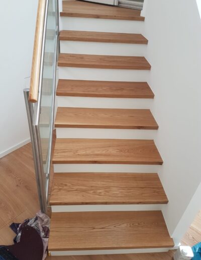 Parkett auf Treppe